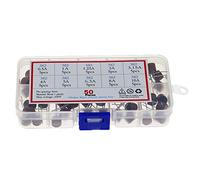 Fuse 50Pcs/Box 10 Kinds Square Fuse 382 Electrical Assorted Fuse Mix Set 0.5A 1A 1.25A 2A 3.15A 4A 5A 6.3A 8A 10A Protected circuits