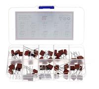 Fuse 50Pcs/Box 10Kinds x 5pcs Square Fuse 392 Electrical Assorted Fuse Mix Set 0.5A 1A 1.25A 1.6A 2A 2.5A 3.15A 4A 5A 6.3A Protected circuits