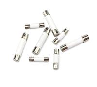Fuse 50PCS,Ceramic Fuse Tube,Fast Blow Tube Fuses,250V,0.5/1/2/3/4/5/6/8/10/15/20/25/30A,5 * 20mm 6 * 30mm,Protection Electrical Circuits Protected circuits (Color : 6x30, Size : 10A)