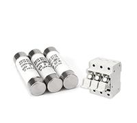Fuse 5Pcs 10 * 38 Fast Blow Ceramic Fuse 10x38mm Fuse 500V 0.5A 1A 2A 4A 5A 6A 8A 10A 16A 20A 32A RO15 RT18 RT14 Protected circuits (Color : 3a, Size : 10x38)
