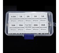 Fuse 5x20mm Quick Blown Glass Tube Fuse Assorted Sets, Quick Blown Glass fuses Glass 82pcs/100pcs/250pcs 1A-20A Protected circuits (Color : 82pcs Box)