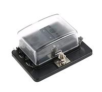 Fuse, 6 Way Mini Blade Fuse Box Holder APM ATM 5A 10A 25A for Car Boat Marine Trike 12V 24V Protected circuits