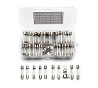 Fuse 72PCS 6x30mm Fast Quick Blow Glass Tube Fuse with Fuse Holder 0.5A/1A/2A/3A/5A/10A/15A/20A/30A Assortment Kit Protected circuits