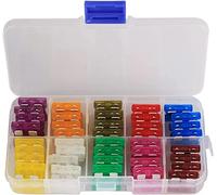 Fuse 80Pcs Standard Blade Car Fuses 3A 5A 7.5A 10A 15A 20A 25A 30A 35A 40A Assortment Car Blade Fuse Auto Boat Motorcycle Fuse kit Protected circuits