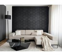Fuse Acoustic Wooden Hexagon Wall Panel in Charcoal Oak