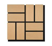 Fuse Acoustic Wooden Parquet Wall Panel in Natural Oak
