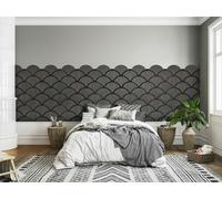 Fuse Acoustic Wooden Shell Wall Panel in Charcoal Oak