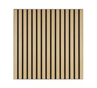 Fuse Acoustic Wooden Slatted Wall Panel in Natural Oak, 60cm x 60cm