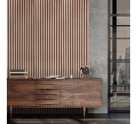 Fuse Acoustic Wooden Wall Panel in Brushed Copper, 240cm x 60cm (5 Pack)