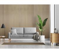 Fuse Acoustic Wooden Wall Panel in Natural Oak, 240cm x 60cm