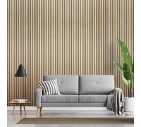 Fuse Acoustic Wooden Wall Panel in Natural Oak, 240cm x 60cm (2 Pack)