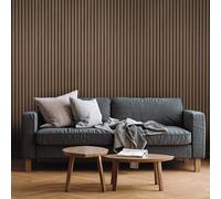 Fuse Acoustic Wooden Wall Panel in Smoked Oak, 240cm x 60cm (2 Pack)