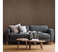 Fuse Acoustic Wooden Wall Panel in Smoked Oak, 240cm x 60cm (3 Pack)