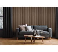 Fuse Acoustic Wooden Wall Panel in Smoked Oak, 240cm x 60cm (5 Pack)