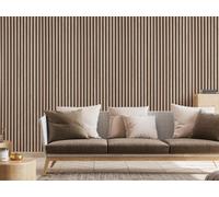 Fuse Acoustic Wooden Wall Panel in Walnut Effect, 240cm x 60cm