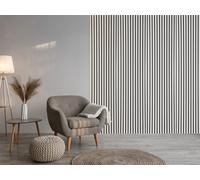 Fuse Acoustic Wooden Wall Panel in White Oak, 240cm x 60cm