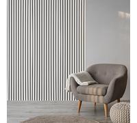 Fuse Acoustic Wooden Wall Panel in White Oak, 240cm x 60cm (3 Pack)