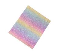 Fuse Bead Ironing Mat - Reusable Heat Resistant Pad | Rainbow Glitter Iron-On Sheet | For Adults Beginners Home Office Classroom Workbench