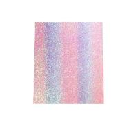 Fuse Bead Ironing Mat - Reusable Heat Resistant Pad | Rainbow Glitter Iron-On Sheet | For Adults Beginners Home Office Classroom Workbench