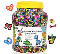 Fuse Beads, 23,000 pcs Multicolor Fuse Beads Kit for Kids Crafts, 5MM 30 Colors Melty Beads Including 3 Pegboards, 5 Ironing Paper, 10 Patterns for Boys and Girls, Works with Perler Beads by INSCRAFT