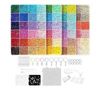 Fuse Beads Kit, 96 Colors Craft Set with Pegboards, Tweezers & Ironing Paper and Free 1000 Black Beans 1000 white Beans, Colorful Perler Beads Kit DIY Crafts Supplies for Adults, School Arts and