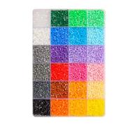 Fuse Beads Kit for Kids - 24 Colours 8400pcs Melty Beads with Storage Box, Ironing Paper, Tweezers & Pegboards - Creative DIY Art Craft Toy Set for Girls Boys