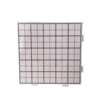 Fuse Beads Pegboard 2Pcs 2.6mm Beads Fuse Pegboards Thicken with Black Line Melting 52 Nails Square Hama Template