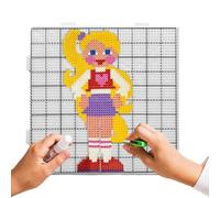 Fuse Beads Pegboard - Durable Melting Boards, Multi Size Square Templates, Crafting Layout Frame | Design Bead Artwork Utility for artists crafters learners makers classrooms homes studios recreationa