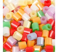 Fuse Beads with a Split, size 5x5 mm, hole size 2,5 mm, mother of pearl colours, medium, 6000ass.