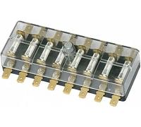 HELLA 8JD 002 290-141 Fuse Box - 8-pin connector - 8A - Crystal clear - Plug: Blade Terminal