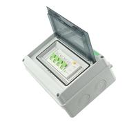 Fuse Box Consumer Unit, 3 Way Waterproof Distribution Box 63A AC220V Leakage Protection Circuit Breakers Electrical Equipment Supplies Home Improvement