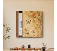 Fuse Box Cover Breaker Box Cover Decorative, Electric Meter Box Decorative Painting, Electric Meter & Wall Safe for Farmhouse Kitchen, Simple Install(Yellow,60 * 80cm/24 * 31.5in)