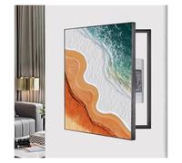 Fuse Box Cover Cabinet, Breaker Box Cover, Hidden Circuit Breaker Panel Decorative for Home Bedroom Hallway Office Cafe BUJNIE(D,45x55cm/17.7x21.6in)