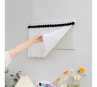Fuse Box Cover Cabinet Curtain Style Electric Panel Cover, Peel and Stick Breaker Box Cover, Home Fuse Box Cover Decorative Wall, Distribution Cover Easy to Clean(A,40x45cm(15 3/4x17 3/4"))