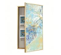 Fuse Box Cover Cabinet, Decorative Circuit Breaker Panel for Indoor/Outdoor Use, Electric Wall Meter Hiding Panel, 40 x 80cm Decorative Mural