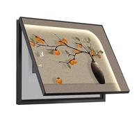 Fuse Box Cover Cabinet Decorative, Indoor Electrical Meter Cover, Electrical Panel Hide Meter Decorative Painting for Home(B,70x50cm)