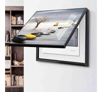 Fuse Box Cover Cabinet Decorative Power Box Switch Electric Meter Cover Hide Paintings Wall Art with Frame Home Living Room Decor Poster,B,50x40cm