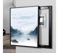 Fuse Box Cover Cabinet, Meter Box Decorative, Detachable Electric Meter Box Distribution Box Safe Switch Painting Hanging Decoration Hide Paintings(B,Left)
