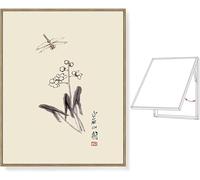 Fuse Box Cover Cabinet, Meter Box Decorative, Electrical Panel Cover Decorative Breaker Box Cover Decorative With Hydraulic Rod Supports(Painting E,70x80cm/27.5x31.5In)