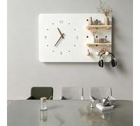 Fuse Box Cover Cabinet Multifunctional Breaker Panel Lid with Clock & Shelf, Hinged Art Frame to Cover Electrical Panel, Hide Meter Electric Meter Box, Home Decor(50x30cm(19 3/4x11 3/4"))