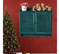 Fuse Box Cover Cabinet Wall Mounted Electric Meter Box Cover Cabinet, Shutter Door Breaker Box Cover Decorative, Fuse Box Cover for Hiding Electrical Panels/Routers,C,46.5x32.5CM /18.3X13