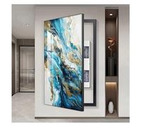 Fuse Box Cover，Distribution Box Decorative， Flip Meter Electrical Panel Hide Paintings Decoration Modern Creativity Distribution Box(Black,60x120 cm(23.6x47.2 in))