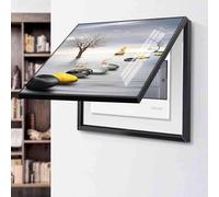 Fuse Box Cover for Electrical Panel, Decorative Flip Cover Meter Box, Indoor Home Decoration, 13.6 x 50 cm, Stylish Picture Frame Design
