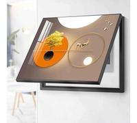 Fuse Box Cover for Electrical Panel, Decorative Flip Cover Meter Box, Indoor Home Decoration, 13.6 x 50 cm, Stylish Picture Frame Design