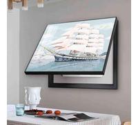 Fuse Box Cover for Electrical Panel, Decorative Flip Cover Meter Box, Indoor Home Decoration, 13.6 x 50 cm, Stylish Picture Frame Design