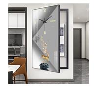 Fuse Box Cover, Wall Mounted Electrical Panel Hide, Decorative Painting Design with Clock for Home and Office Use