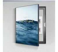 Fuse Box Covers Cabinet,Hidden Circuit Breaker Box Cover Decorative,Indoor Hide Ugly Electric Panel Cover Decorative Wall,Fuse Box Covers Cabinet For Living Room Home(Left,35cm*45cm(13.8 * 17.7in))