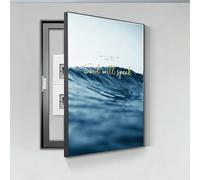 Fuse Box Covers Cabinet,Hidden Circuit Breaker Box Cover Decorative,Indoor Hide Ugly Electric Panel Cover Decorative Wall,Fuse Box Covers Cabinet For Living Room Home(Right,50cm*70cm(19.7 * 27.6in))