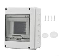 Fuse Box with IP6For 5 Rating for Wall Mounting 1 Row For 5 Module DIN Rail Distribution Housing for Reliable Indoor Outdoor Electrical Protection