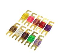 Fuse Gold Plated Stud Car Fuses Mini Car Stereo Audio AFS Fuse 20A 30A 40A 50A 60A 70A 80A 100A 125A 150A 175A 200A Protected circuits (Color : 1pcs, Size : 100A)